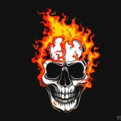 عکس 🔥FIRE SKELET💀