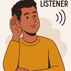 عکس شنونده خوب!