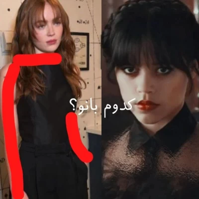 عکس جنا اورتگا یا سیدی سینک؟😶‍🌫️