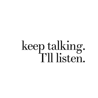 عکس keep talking ; i'll listen