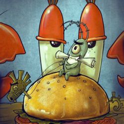 عکس باب اسفنجی:فرار اسفنجی