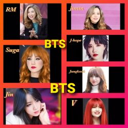 😄اگه اعضای بی تی اس دختر بودن 🥰🥰💖💝پارت اول