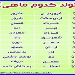 تست درباره ی ماه ها