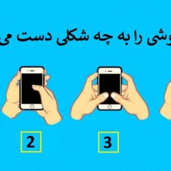 تست چجوری تو دستت میگیری