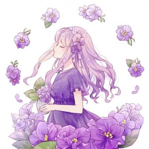 لباس انیمه ای بنفش ( ۲ ) 💜