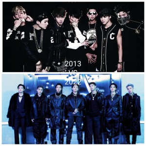 عکس "BTS "2013 VS 2022