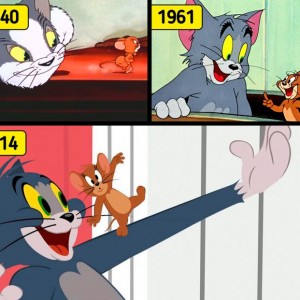 تغییرات کارتون ها در گذر زمان😯