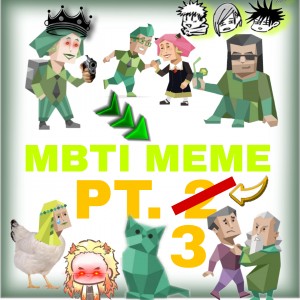 عکس MBTI MEME پارت ۳ green بیشتر ENFP