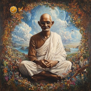 مهاتما گاندی : آرامش و فروتنی