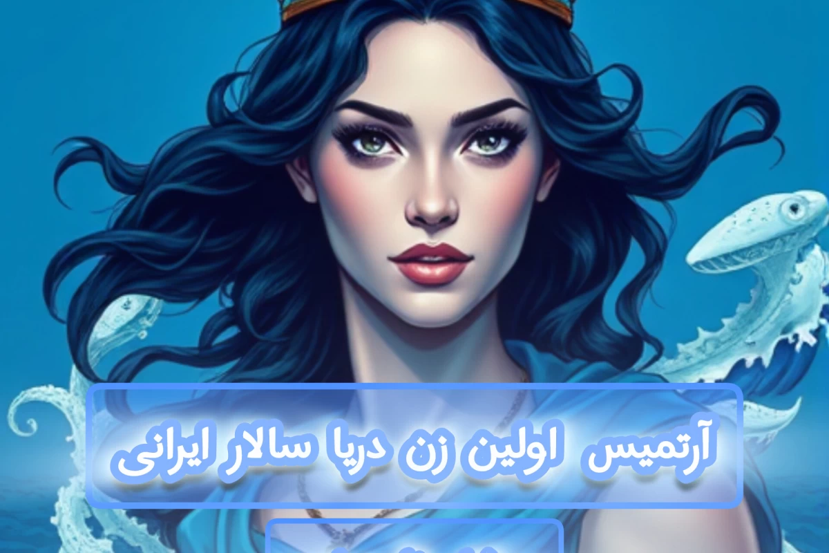 عکس اولین زن دریا سالار ایرانی