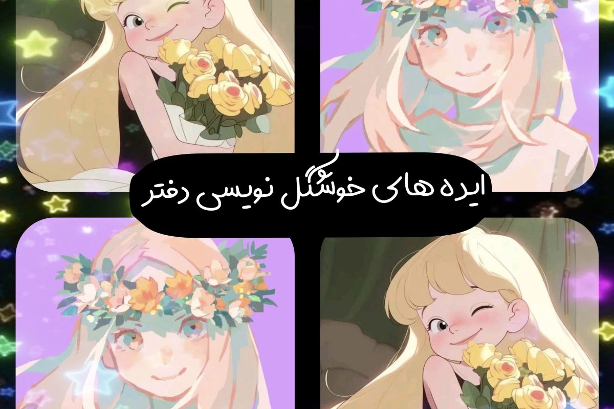 عکس چند ایده برای خوشگل نویسی دفتر