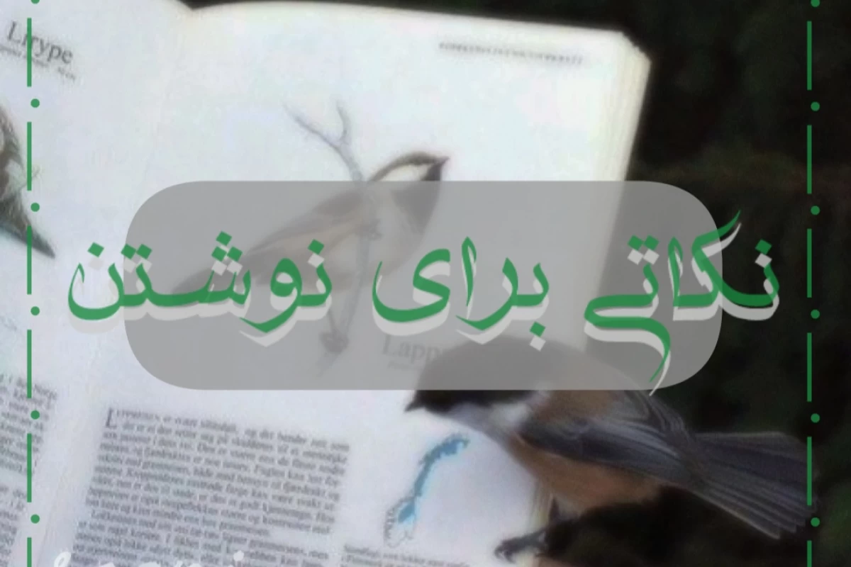 عکس - نکاتی برای نویسندگی -