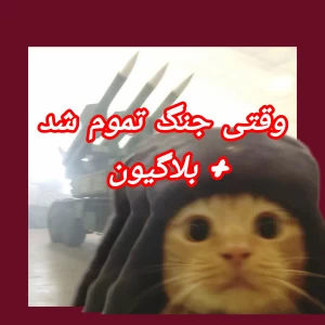 عکس وقتی جنگ تموم شد ...