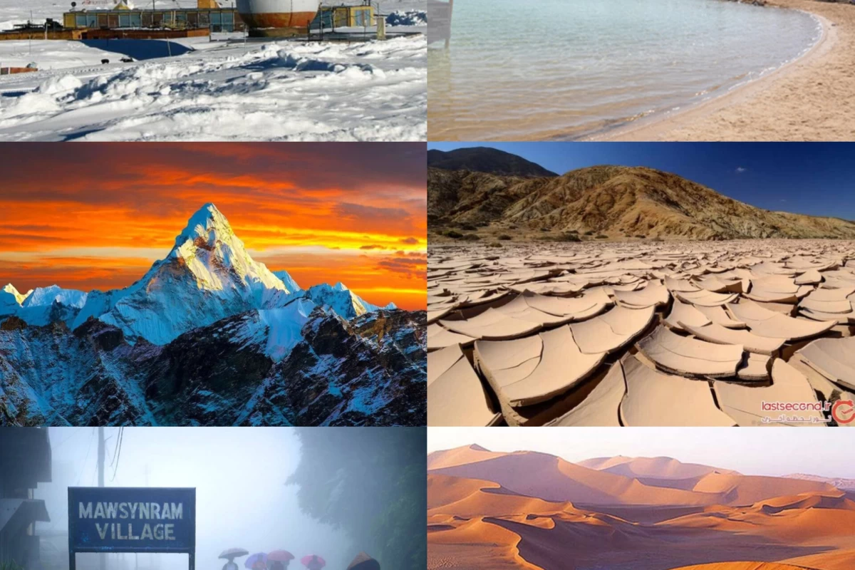 عکس ...ترین مناطق در کره ی زمین