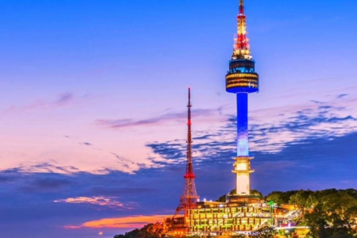 عکس برج نامسان در سئول