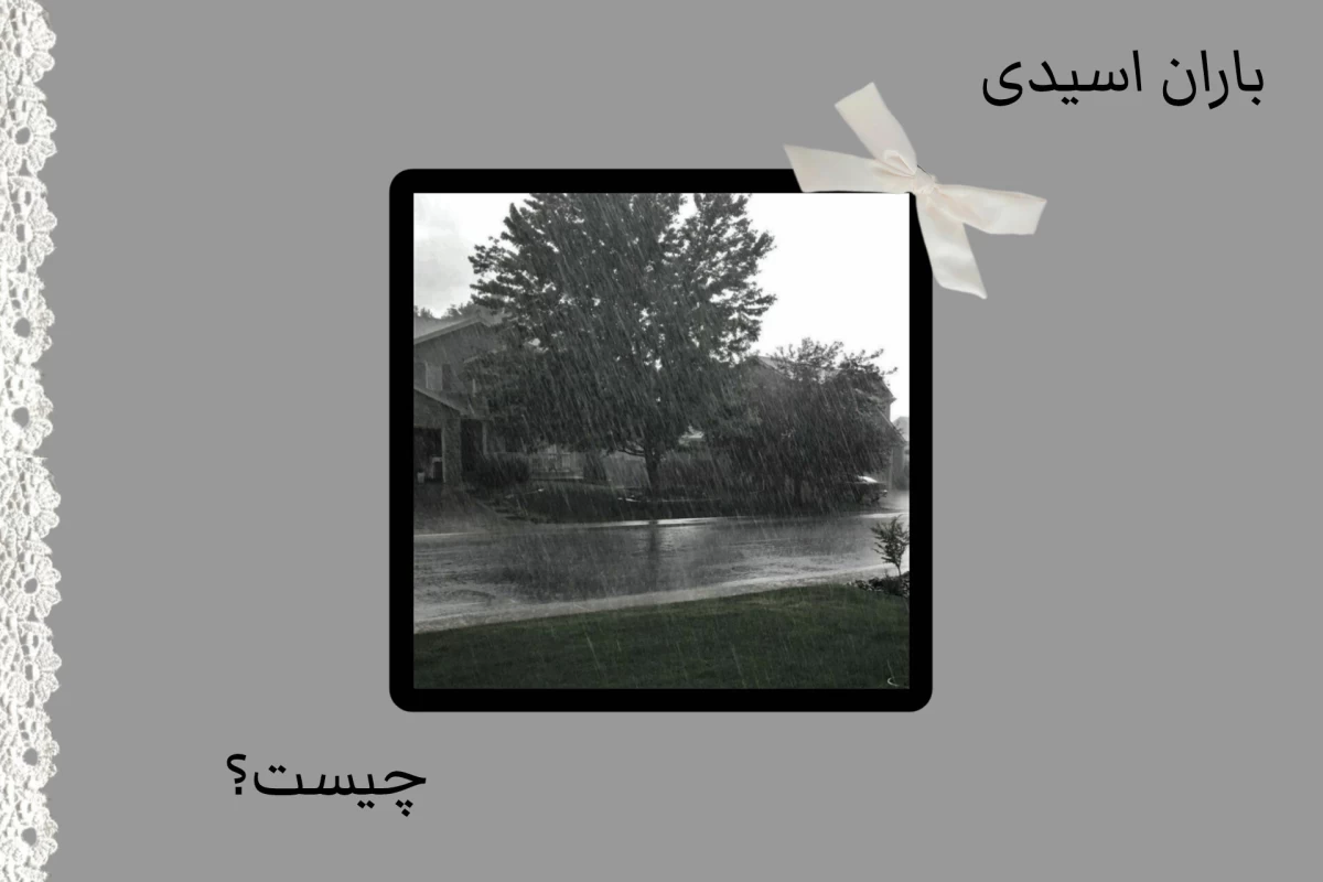 عکس باران اسیدی!
