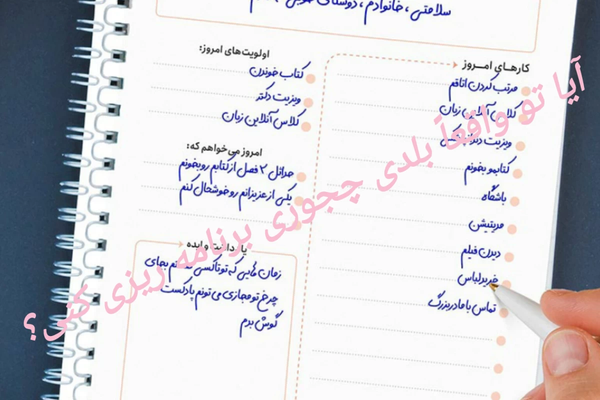 عکس روش (صحیح) برنامه ریزی کردن