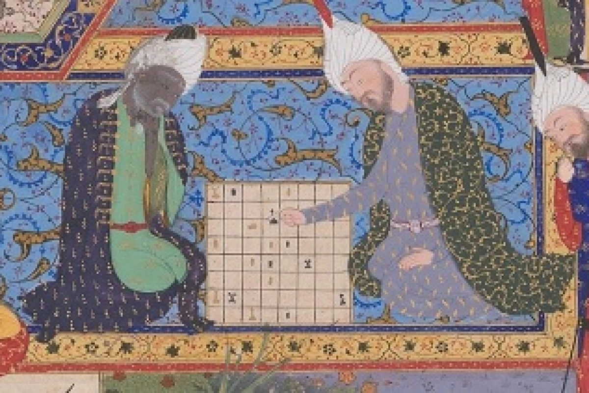 عکس انوشیروان و تخت نرد