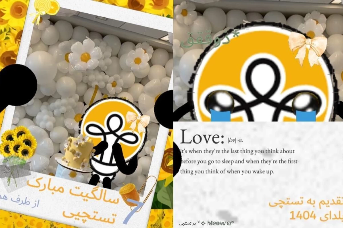 عکس تولد تستچی و یادداشت های کاربرا؟