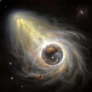 عکس ستاره دنباله‌دار🔭