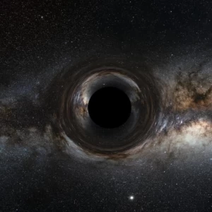 عکس سیاه چاله 🌌 جایی که زمان تسلیم می‌شود