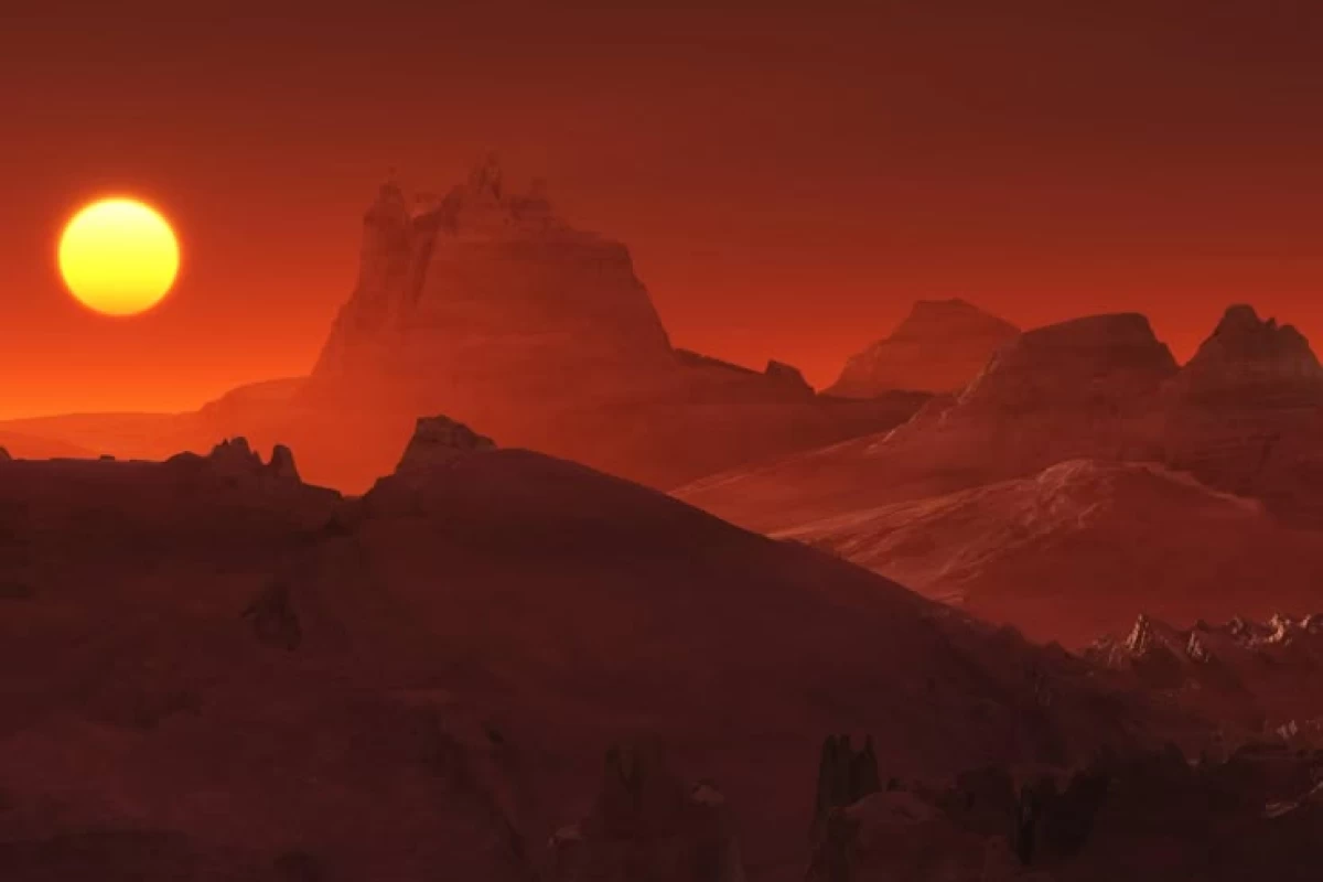 عکس چرا آسمان مریخ قرمز است!؟