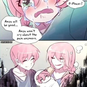 عکس کمیک زندگی آنیا از اسپای ایکس فمیلی