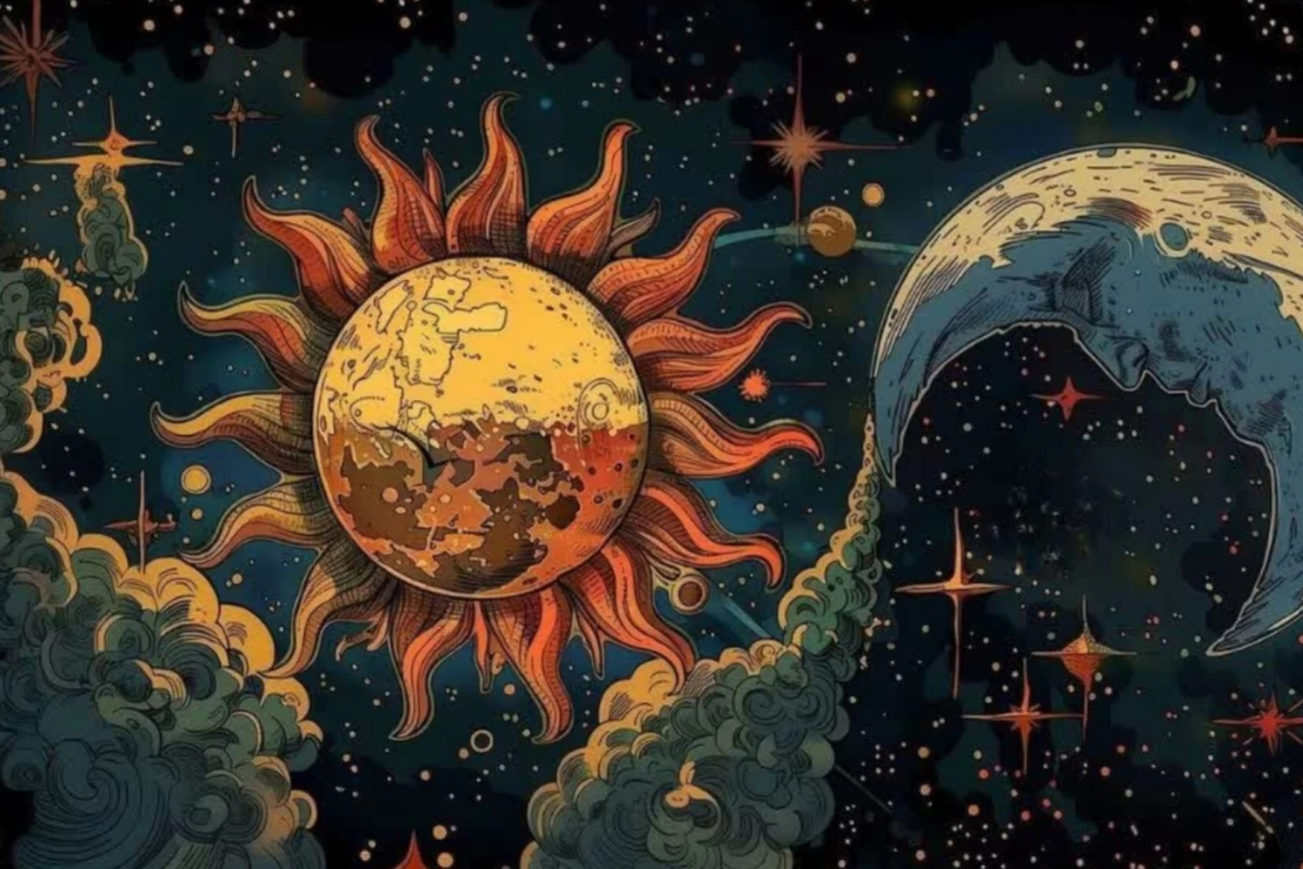 عکس ماه و خورشید³