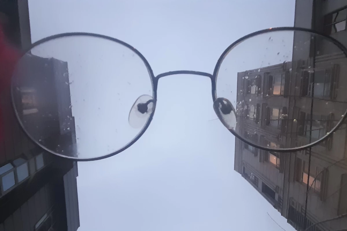 عکس دانشجو و روزی برفی