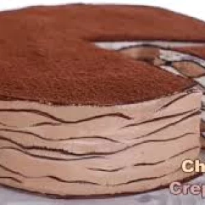 عکس غذاهای ساده(کرپ کیک خامه)