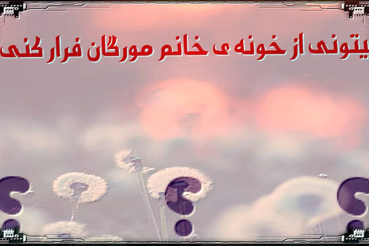 عکس میتونی از خونه ی خانم مورگان فرار کنی؟(p۲)