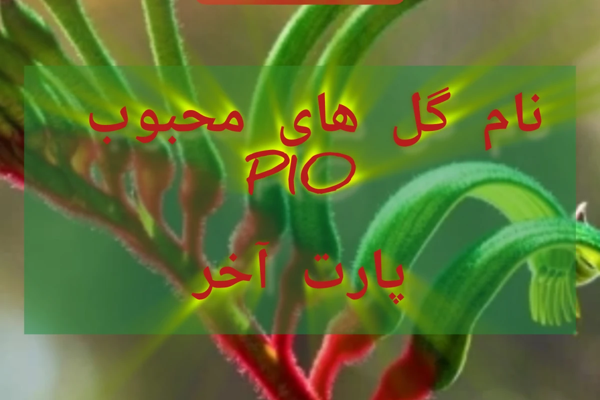 نام گل های محبوب p10 ( پارت آخر  )