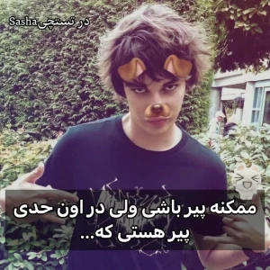 عکس ممکنه پیر باشی ولی در اون حدی پیر هستی که....