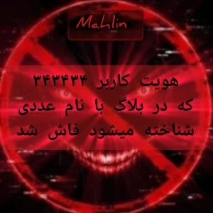 عکس راز آشوبگر بلاگ فاش شد