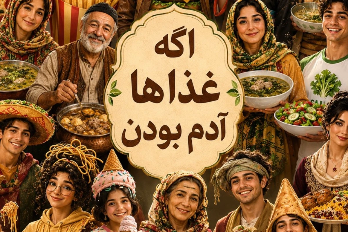 غذا ها اگه آدم بودن چه شکلی بودن ؟